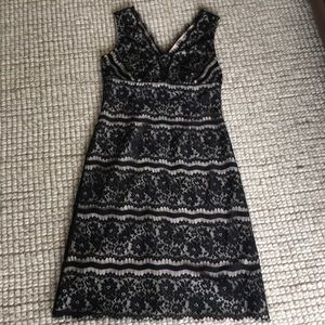 Talbots lace black dress